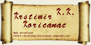 Krstimir Korićanac vizit kartica